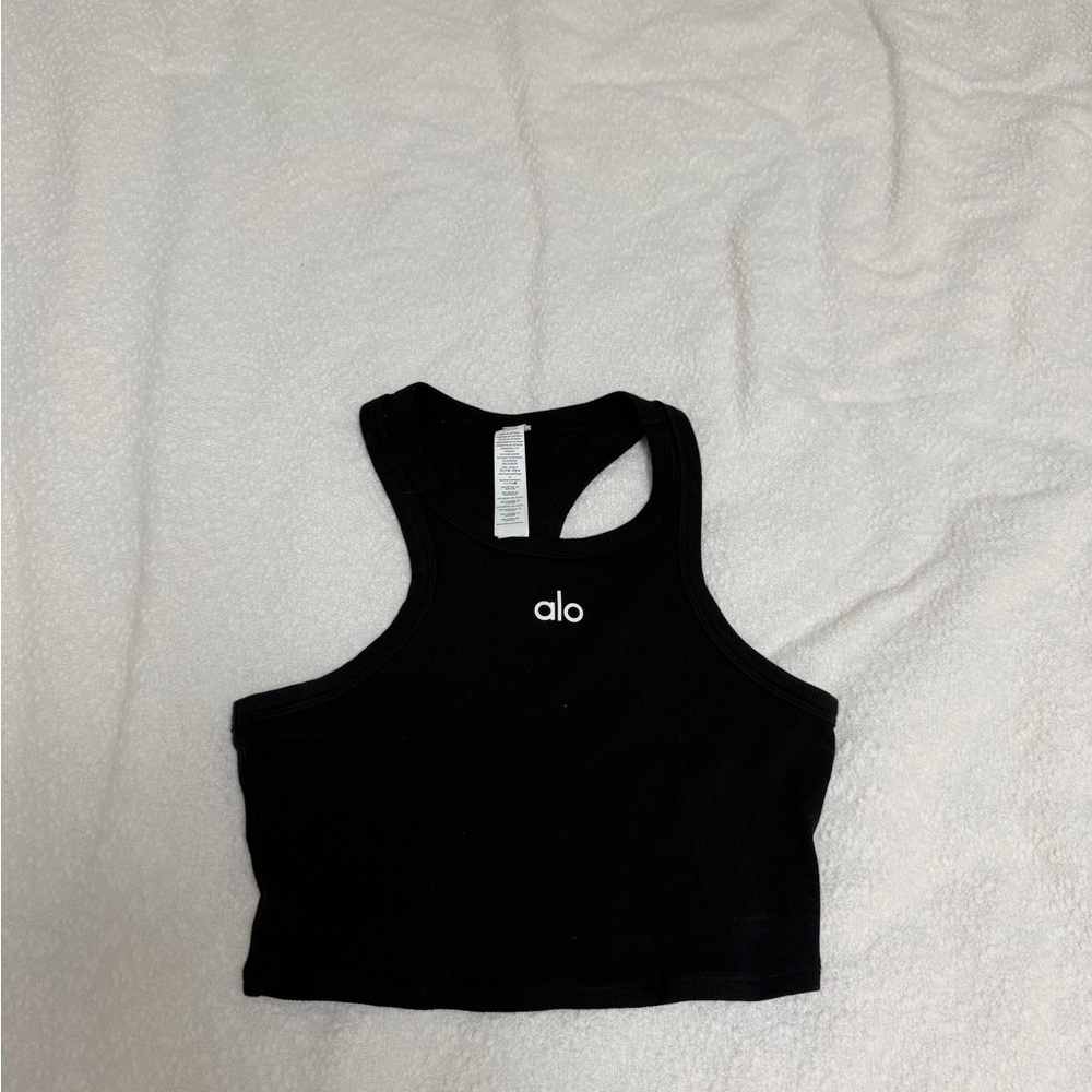 ALO Yoga Classic Black Crop Top